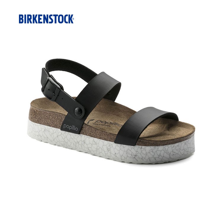 Birkenstock Papillo Cameron Monochrome Marble Black Shopee