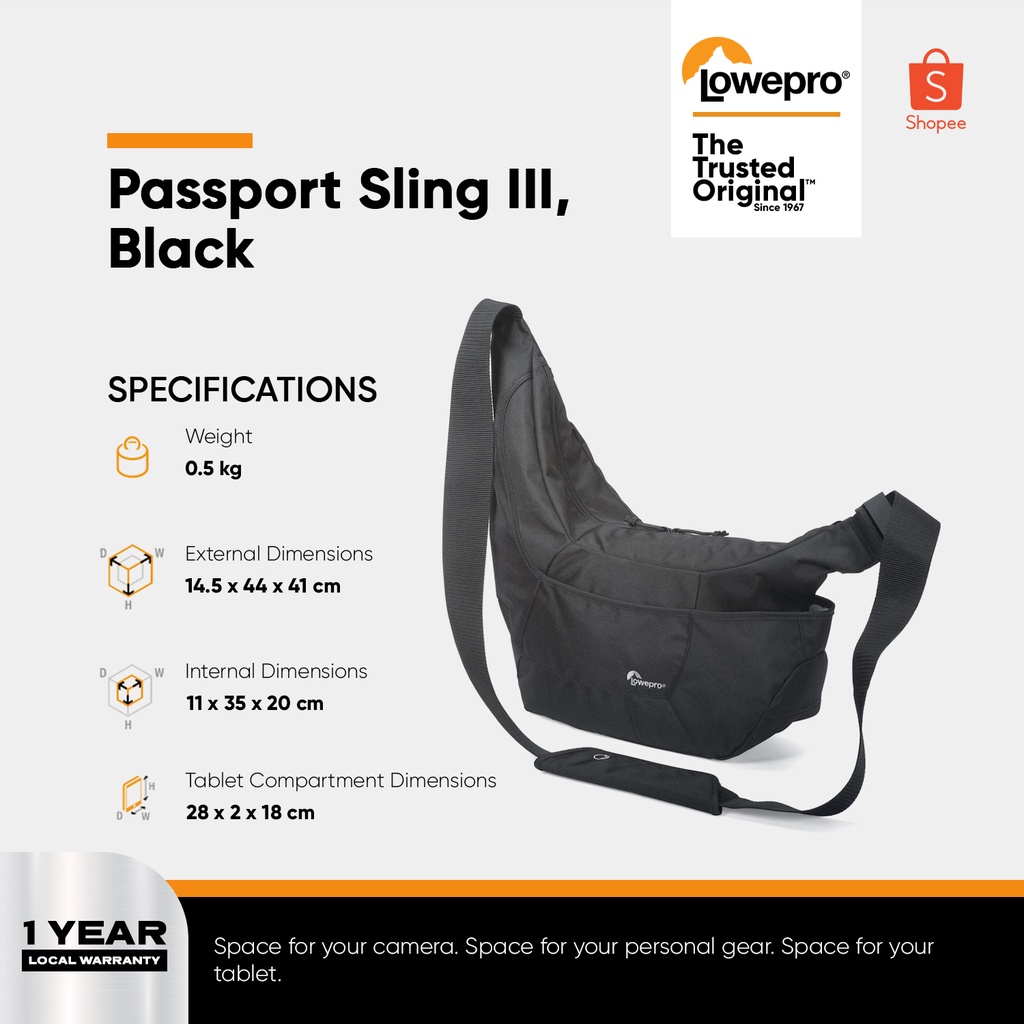 Lowepro passport sling iii bag hot sale