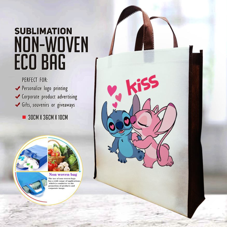 QUAFF SUBLIMATION NON WOVEN ECO BAG 10PCS PLAIN WHITE Shopee Philippines