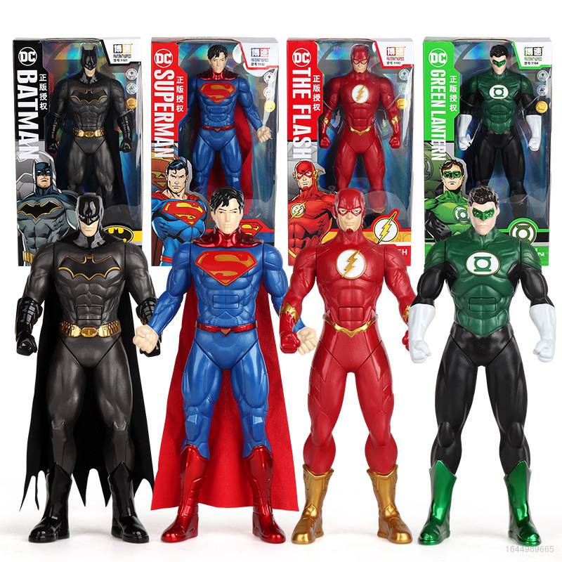 DC Batman Superman The Flash Green Lantern Action FIgure Light Sound