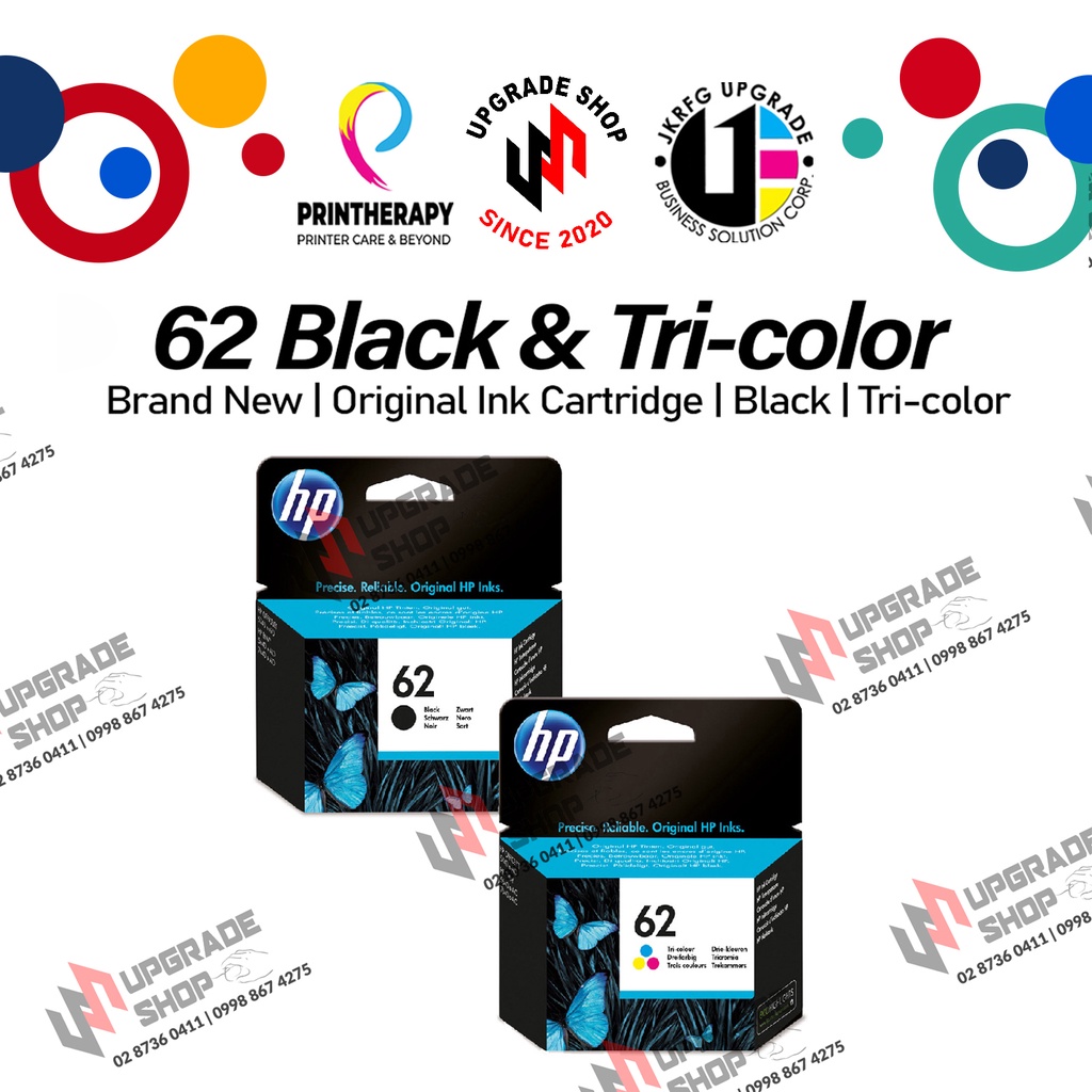 62 Black & Tri-color Ink Cartridge Original & Brand New Per Piece or ...