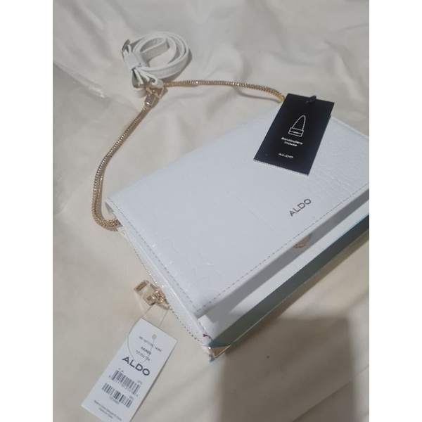 AUTHENTIC ALDO WHITE SLING CROSSBODY BAG Shopee Philippines