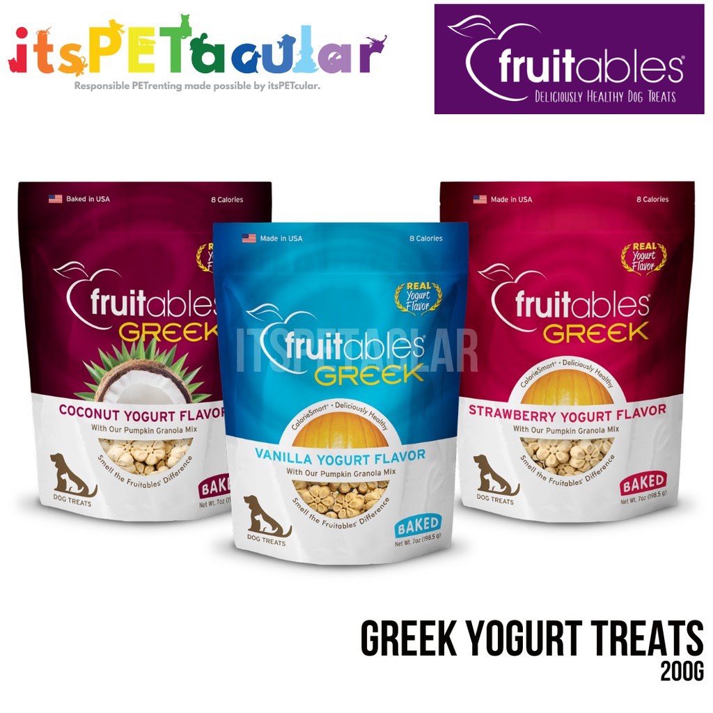 Fruitables greek dog clearance treats