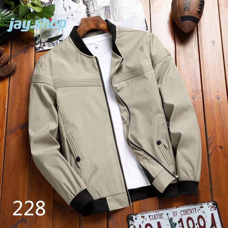 Men‘s korean fashion high Good quality Bomber jacket New desigh No hood ...
