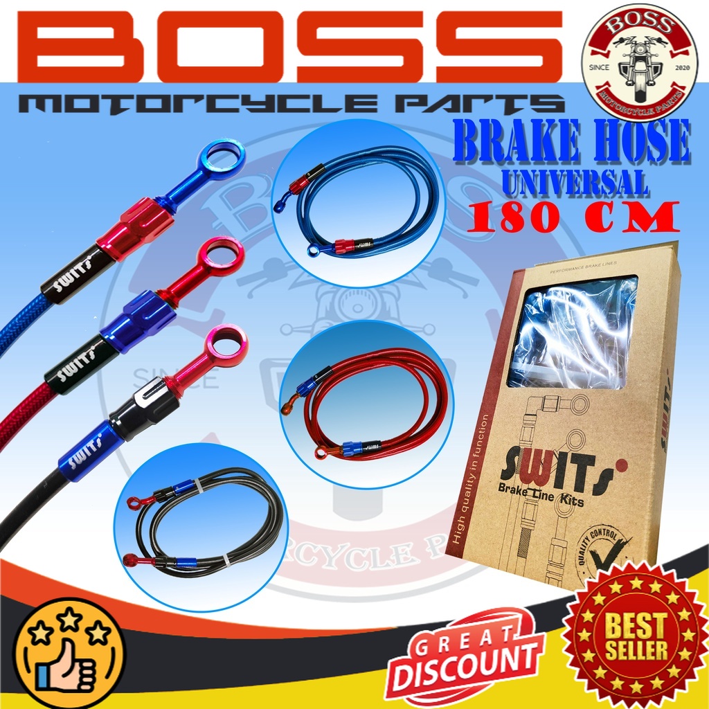 BRAKE HOSE UNIVERSAL FRONT SWITS 180CM (TF0817) Shopee Philippines