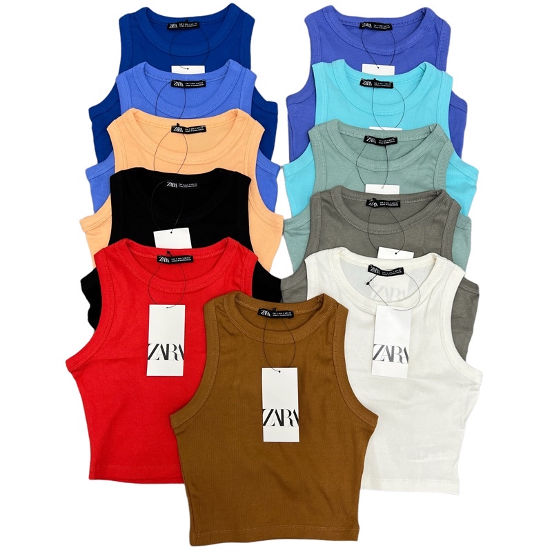 DEAR CLOSET | Zara Racerback Croptop | Shopee Philippines