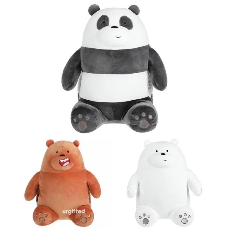 We bare bear plush hot sale miniso