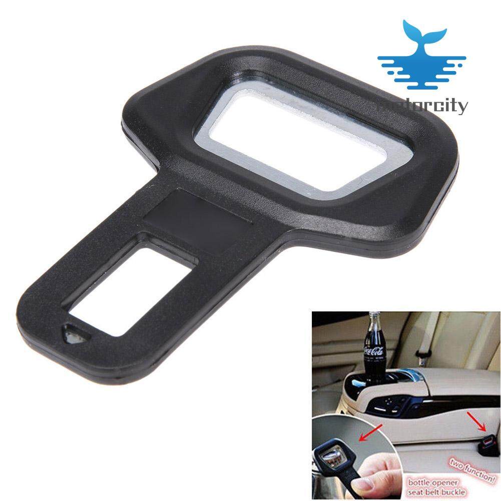1pc Metal Universal Car Seat Belt Buckle Alarm Stopper Clip Bottle