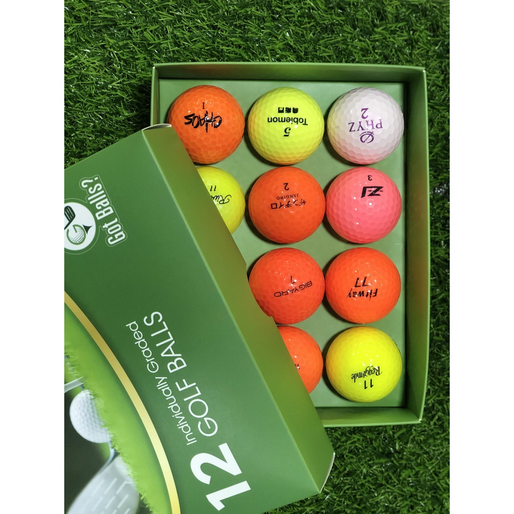 Mix Brand Color Golf Balls (Used Golf Balls 12 Pack) Shopee Philippines