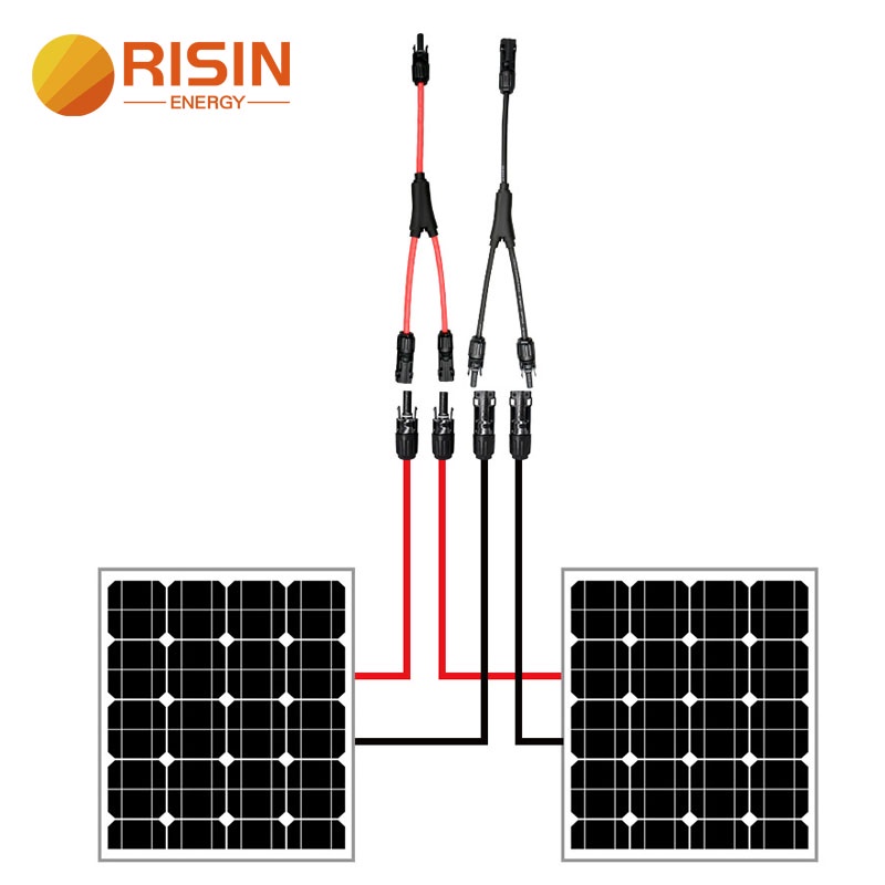High Standard Branch Wires Solar Panel Cable Connector MC4 Two in One ...