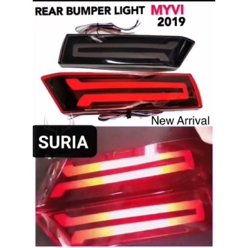 Perodua Myvi Rear Bumper Reflector And Light ( 3 Functions ) | Shopee ...