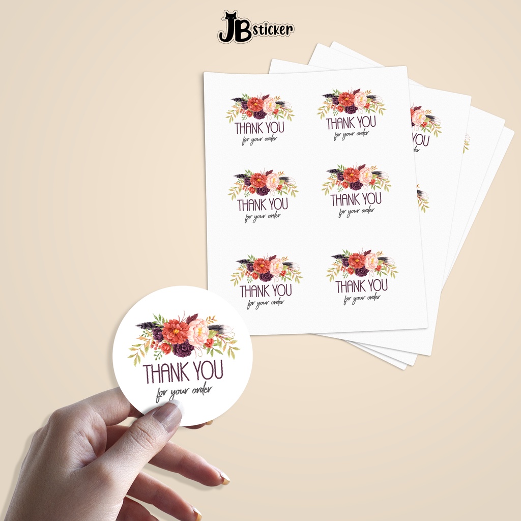 50pcs Thank you Sticker label, Packaging Labels, Product Stickers ...