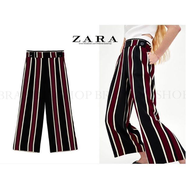 CROPPED FLOWING TROUSERS from Zara