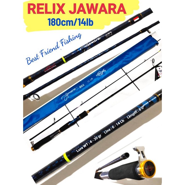 RELIX JAWARA FISHING ROD 180CM 14LB PVC PACKING | Shopee Philippines