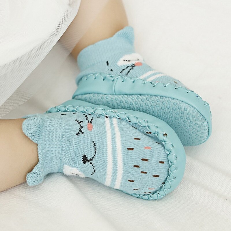 Fashion Baby Socks with Rubber Soles Infant Sock Newborn Autumn Winter Children Floor Socks Shoes Anti Slip Soft Sole Sock Shopee Philippines