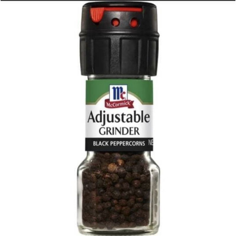 HITAM Mccormick Black Pepper Adjustable Grinder 35g Mc Cormick Black