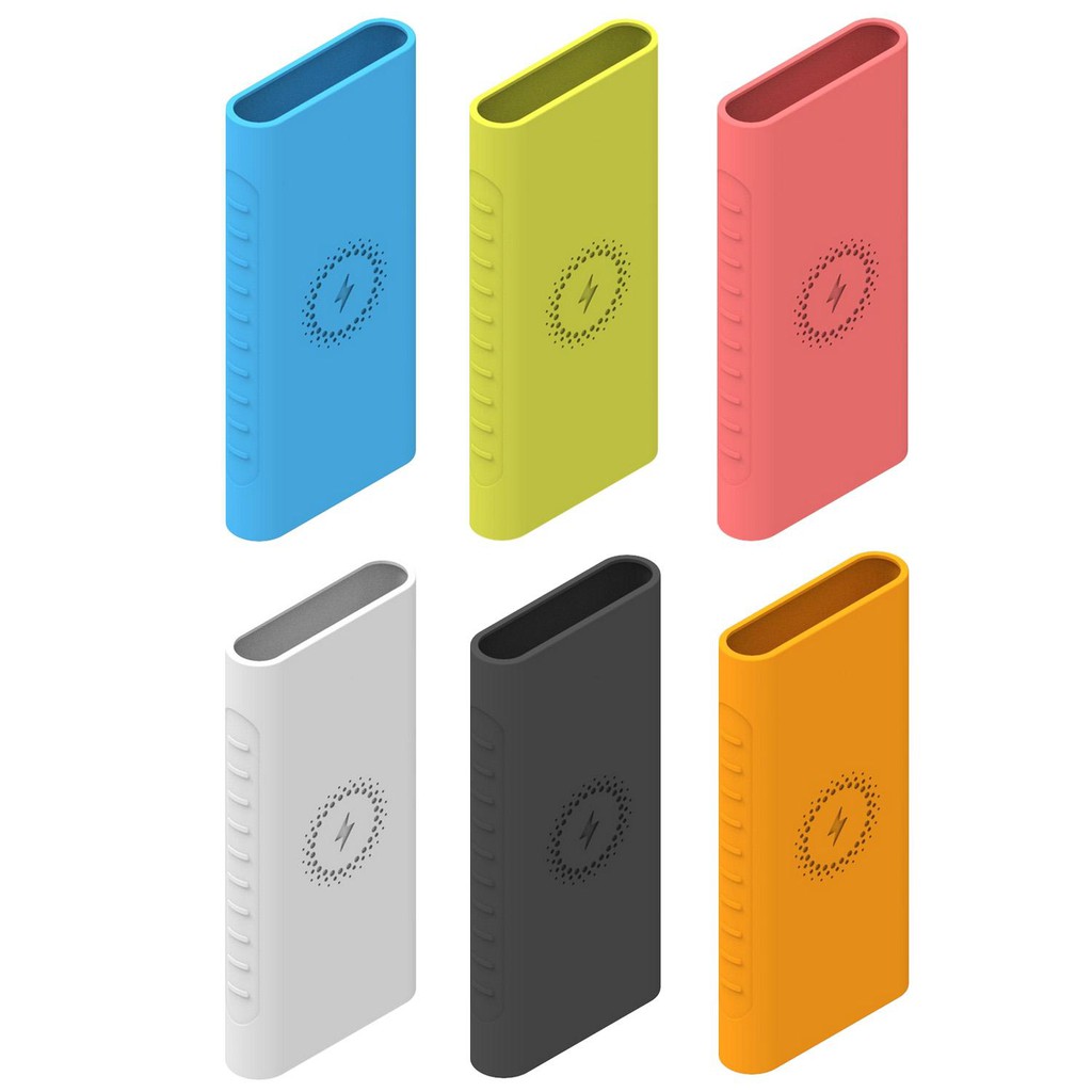 Power Bank Cases Cover Non-Slip Soft Silicone Protective Case Shell ...