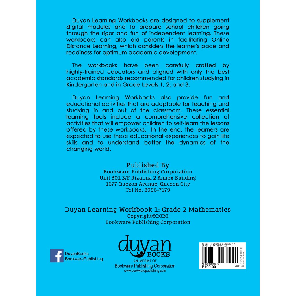 Duyan Learning Workbook 1 - Grade 2 Mathematics | Shopee Philippines