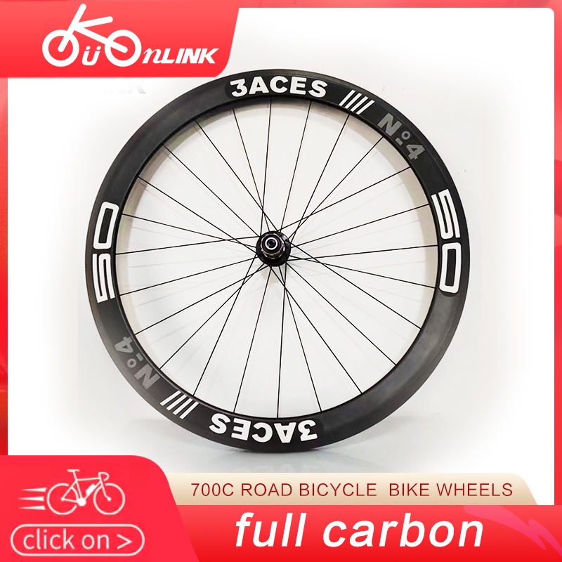 700C Road bicycle full carbon fibre clincher rims bike wheels carbon