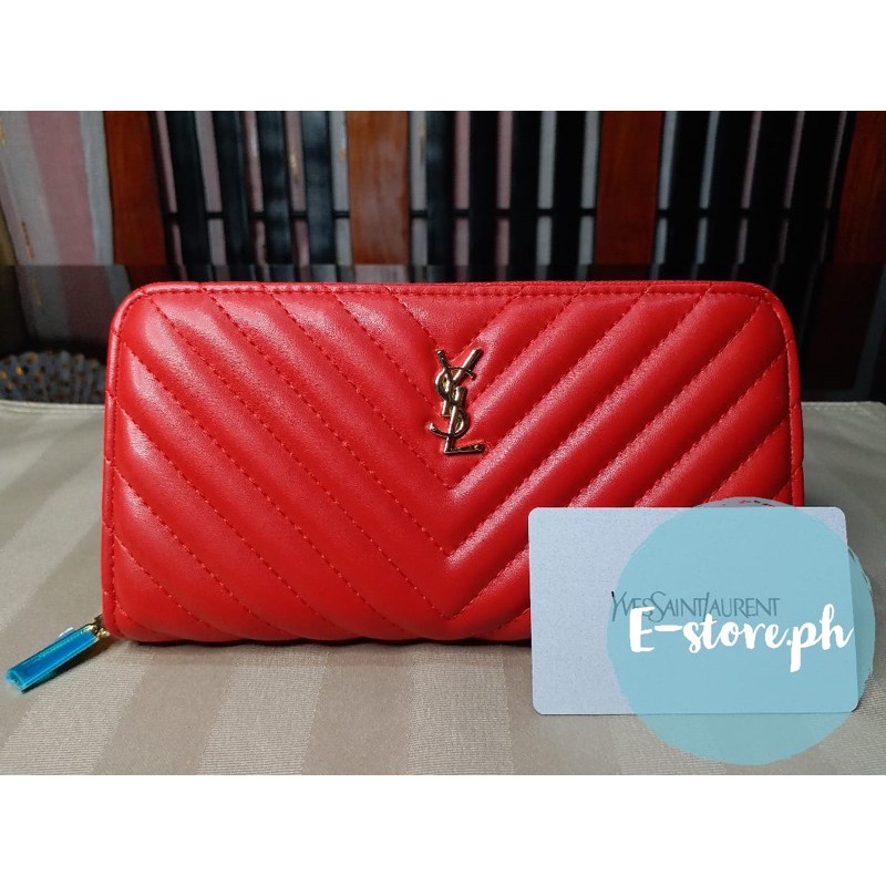 Ysl wallet online red