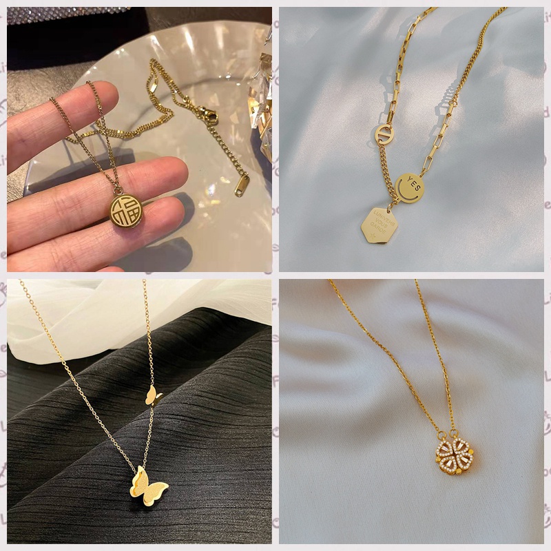 Necklace titanium necklace women chain Korean fashion xuping