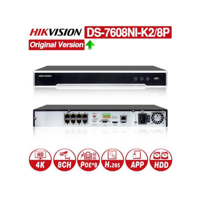 Hikvision DS-7608NI-K2/8P | 8-ch 1U 8 PoE 4K NVR With POE | Shopee ...