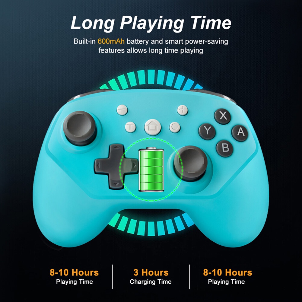 Jeo 3C 1Pcs Switch Game Handle Sixaxis Somatosensory Double Vibration Gmaepad Game Console Grip