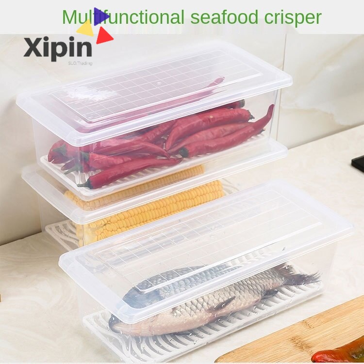 FreshKeeping Box Plastic Fish Box Seafood And Vegetable Rectangular