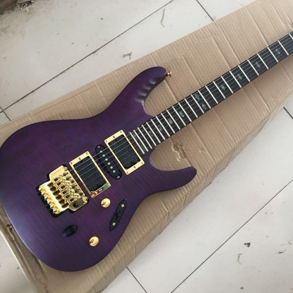 Ibanez egen18 Purple Electric Guitar HSH Pickups with Flody Rose Tremolo purple egen8 natural 