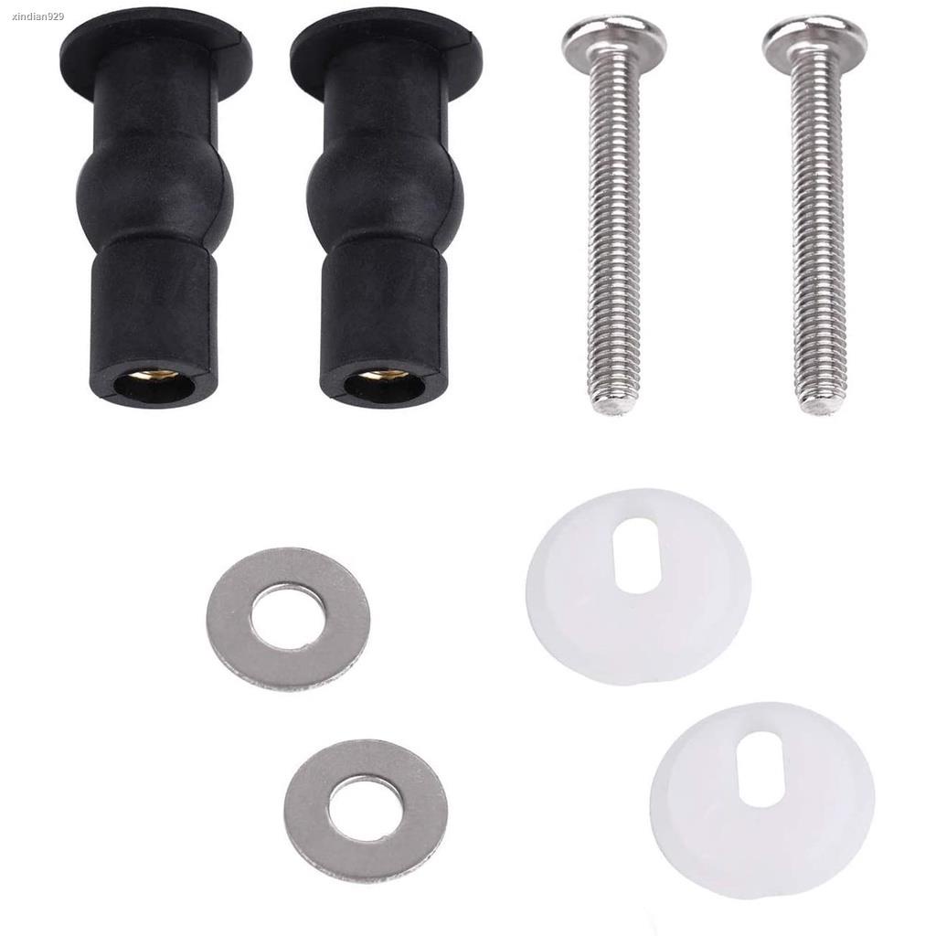 1 Pair Toilet Seat Expansion Screw Hinges Bolt Fixings Fix Expanding