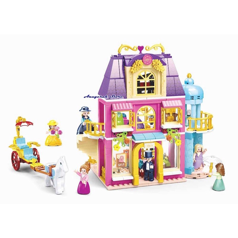 Sluban Ragazze Dream - Grande Negozio, Set Mattoncini Da Costruzione M38-B0876, Compatibile Con Altri Marchi, Per Bambine Dagli 8 Anni In Su.