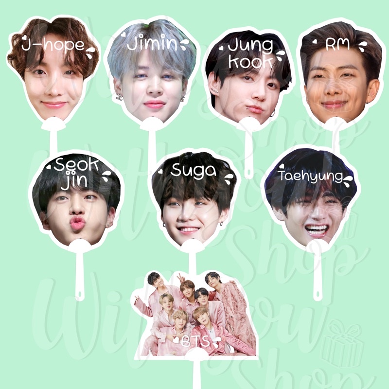 Big Head Fan Bts J-Hop Jimin Jung Kook Rapmon Jin Suga V | Shopee ...