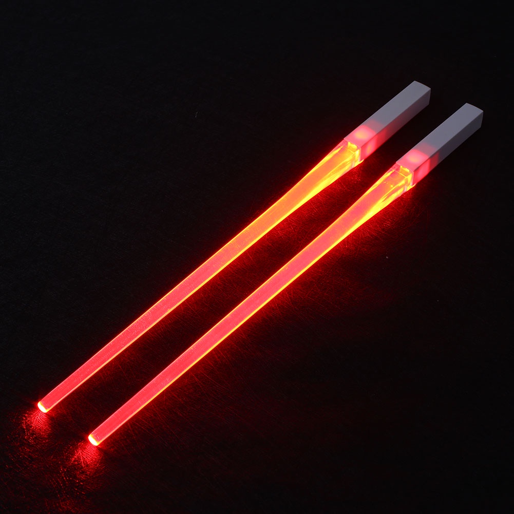 [Food Grade Material] LED Lightsaber Chopsticks Reusable Light Up ...