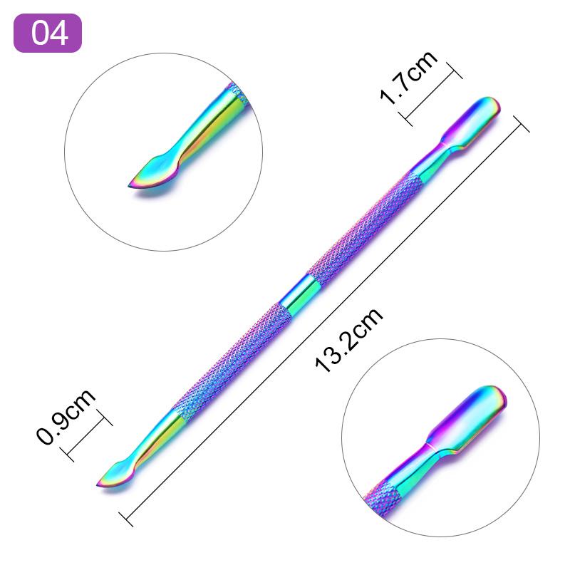thumbnail image 2 of YNR Cuticle Pusher & Trimmer Set – Stainless Steel, Double-Sided, Manual – Manicure & Pedicure Tool 2 of 5