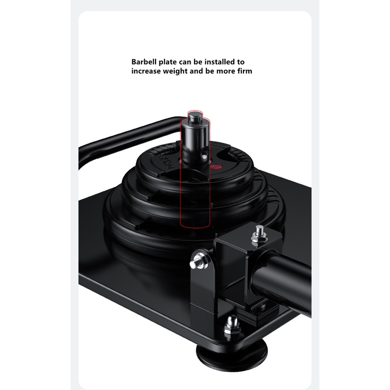 Barbell TBar Row Platform 150 degree Swivel Landmine Attachment for