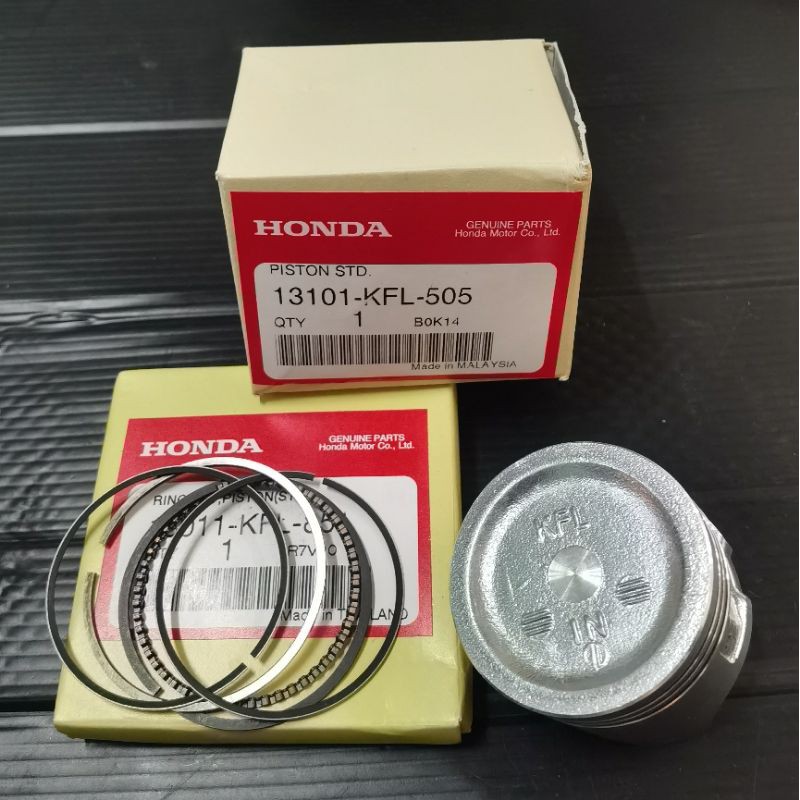 Piston Kit Honda Xrm125 Wave100 and Xrm110 Standard and oversized Honda Genuine Parts. Shopee Philippines