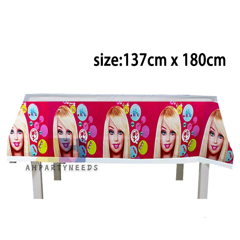 Barbie table cover hotsell