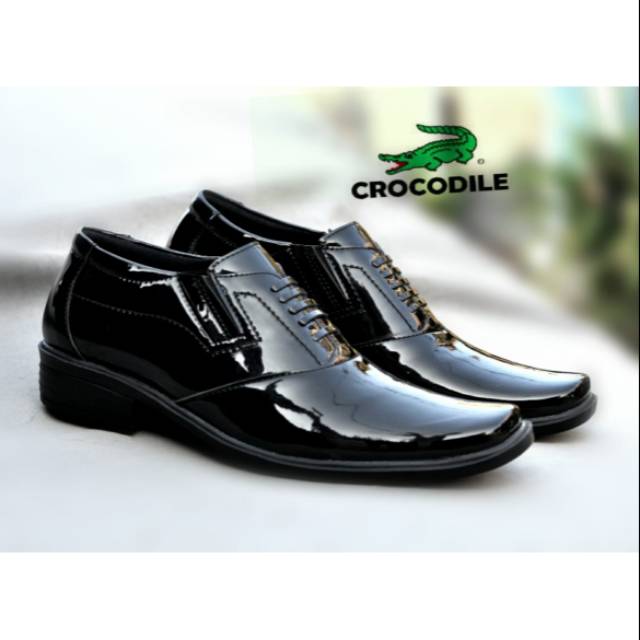 Best Selling!! PDH Glossy Leather Shoes, TNI POLRI, Security Guard ...