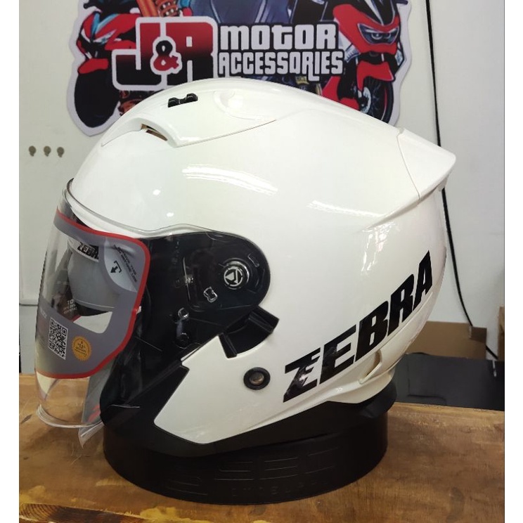 Zebra helmet half face hot sale price