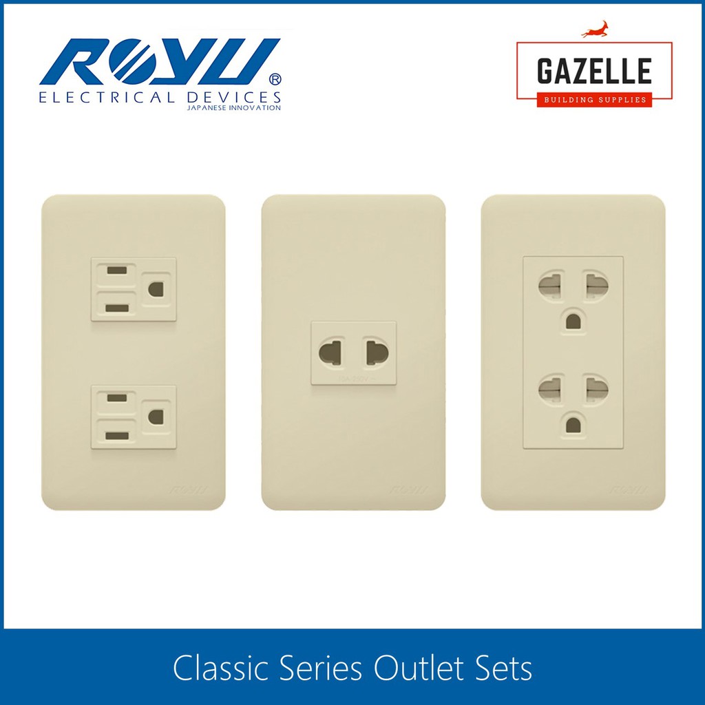 Royu Classic Series Electrical Outlets Sets Shopee Philippines