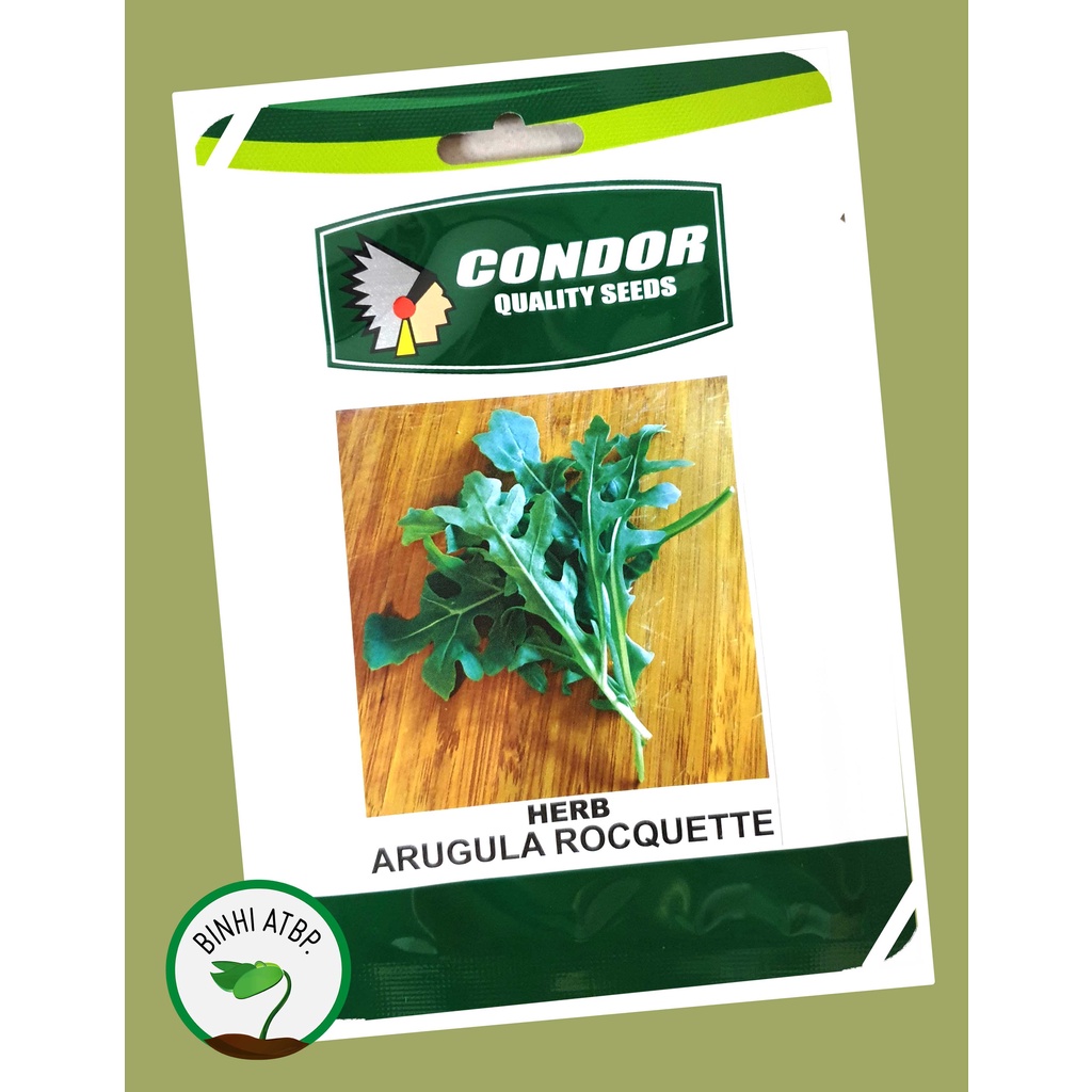 Condor Arugula Rocquette / Rocket Salad Seeds (12 Gr Pack) | Shopee ...
