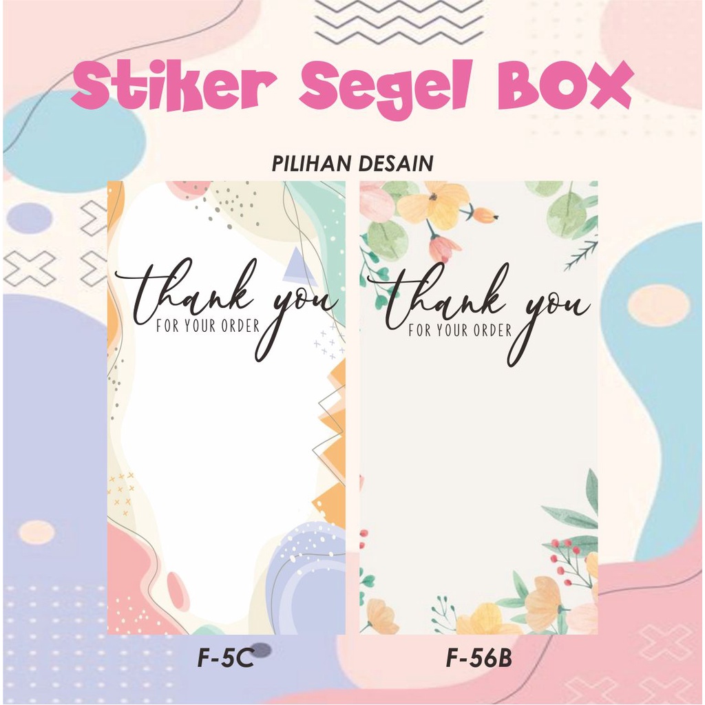 Stickers Seal BOX - READY Design | Shopee Philippines