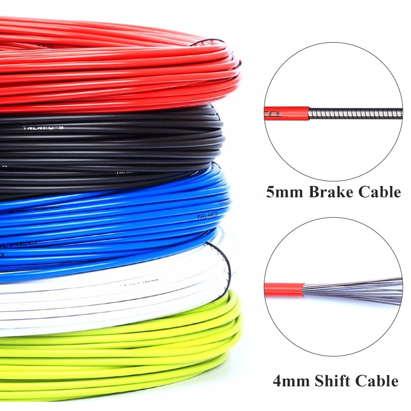 3 Meters Bicycle Brake Cables Housing 4mm 5mm MTB Mountain Road Bike Shift Shifting Cable Line Pipe Brake Cable Shopee Philippines