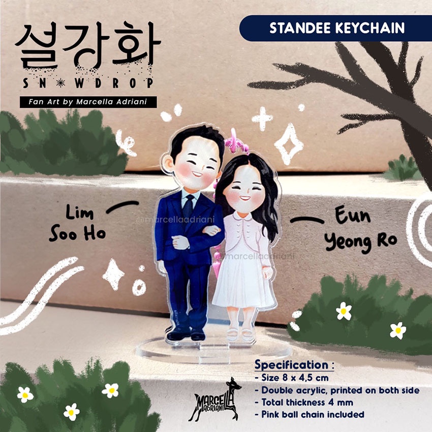 GANTUNGAN Snowdrop Kdrama Merchandise Standee Keychain Keychain Ganci
