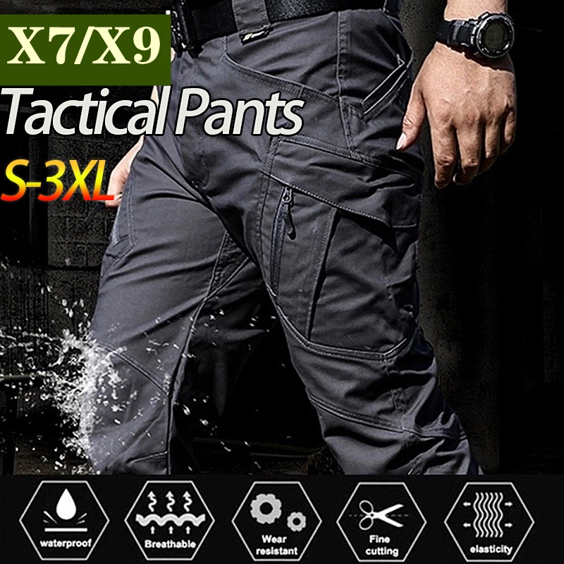 Men's Waterproof Tactical Pants Military Pants Outdoor Sports Breathable  Pants Multi Pocket ix7, Men's Fashion, Bottoms, Trousers on Carousell