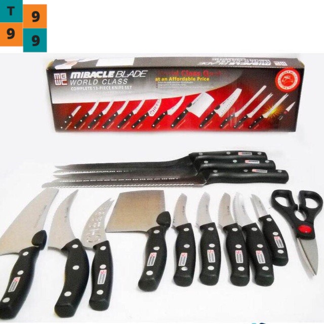  Miracle Blade IV World Class Professional Series 13 Piece  Chef's Knife Collection and 8 IV World Class Steak Knives: Home & Kitchen