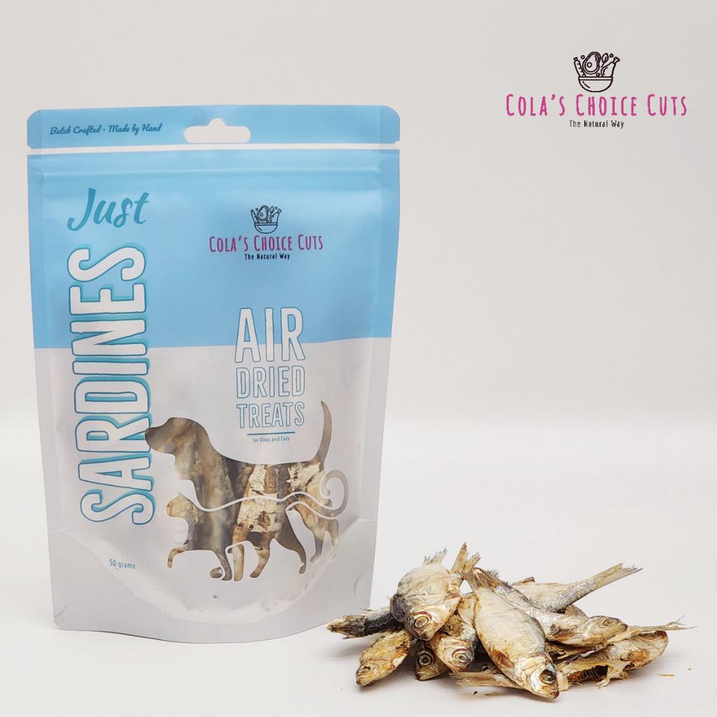 All Natural Air Dried Sardine Healthy Pet Treats for Dogs and Cat by