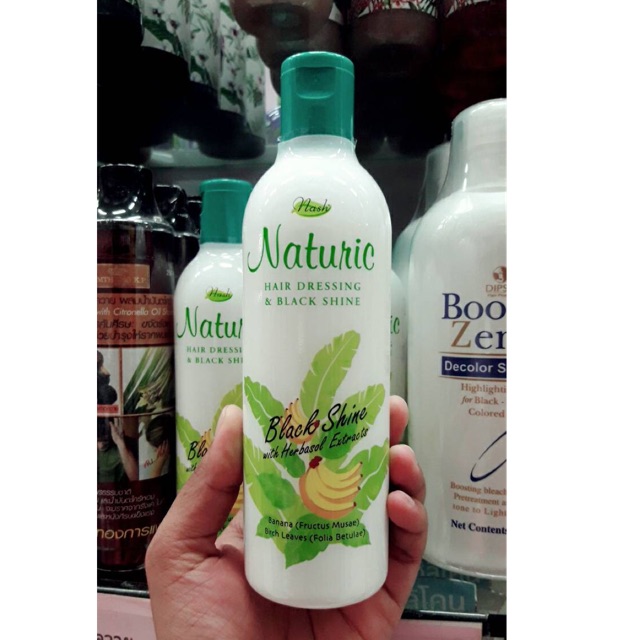 Naturec Hair dressing&black shine NATURIC dressing & black | Shopee ...