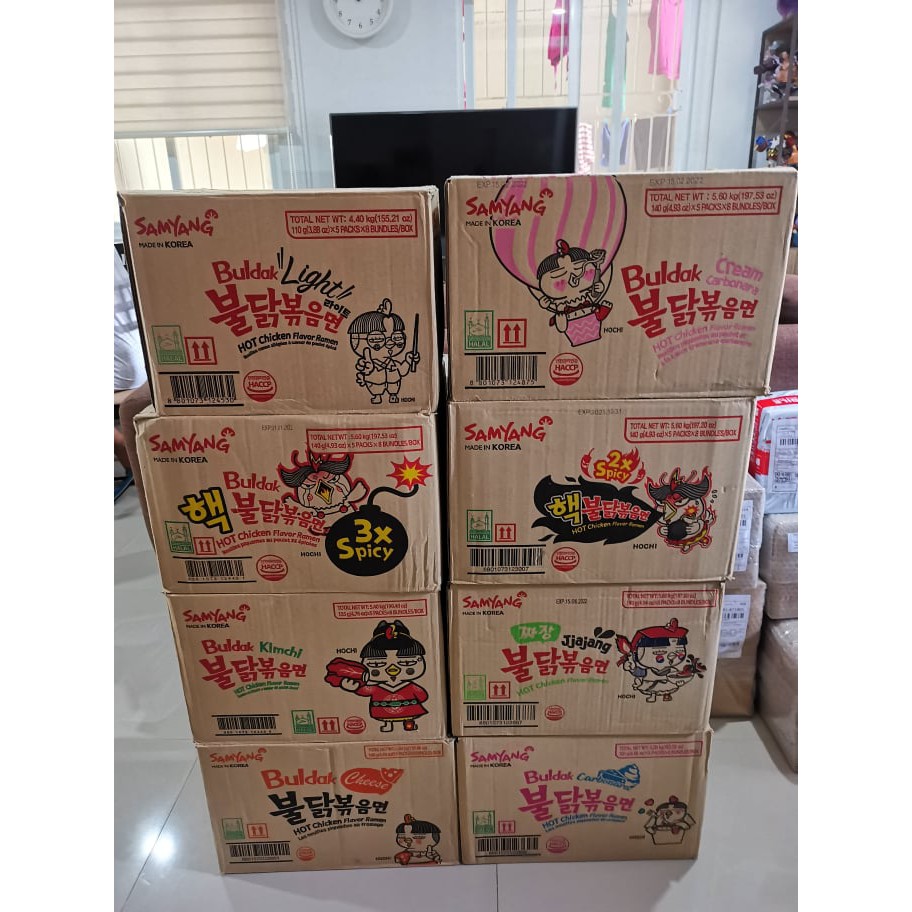 Samyang Buldak Korean Spicy Fire Instant Noodles - HALAL - PER BOX ...