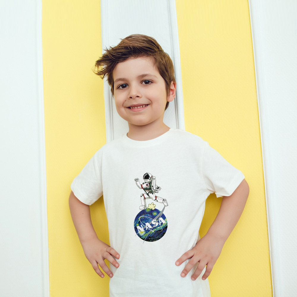 Science Fashion NASA In Space Take Space Ship Kids Boys T Shirt